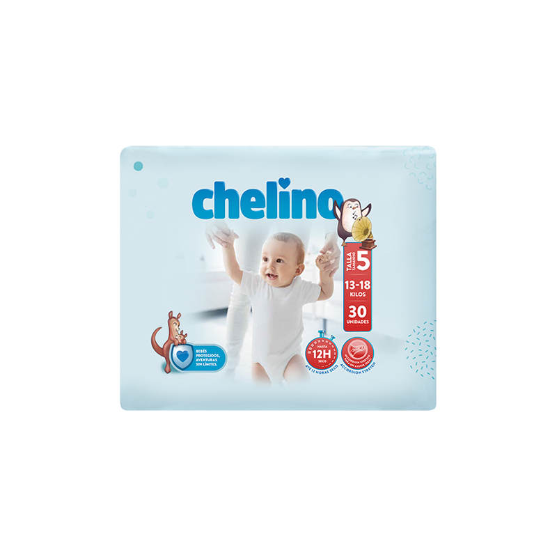 ⭐ Chelino pañal talla 5, 15-18 kilos 30 unidades Barcelona Parafarmacia